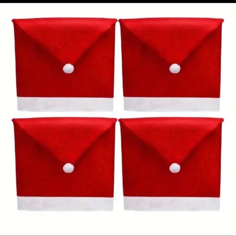Santa hat seat cover set